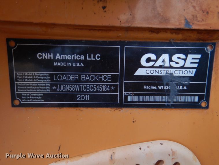 image for item DL2797 2011 Case 580 Super NWT  backhoe