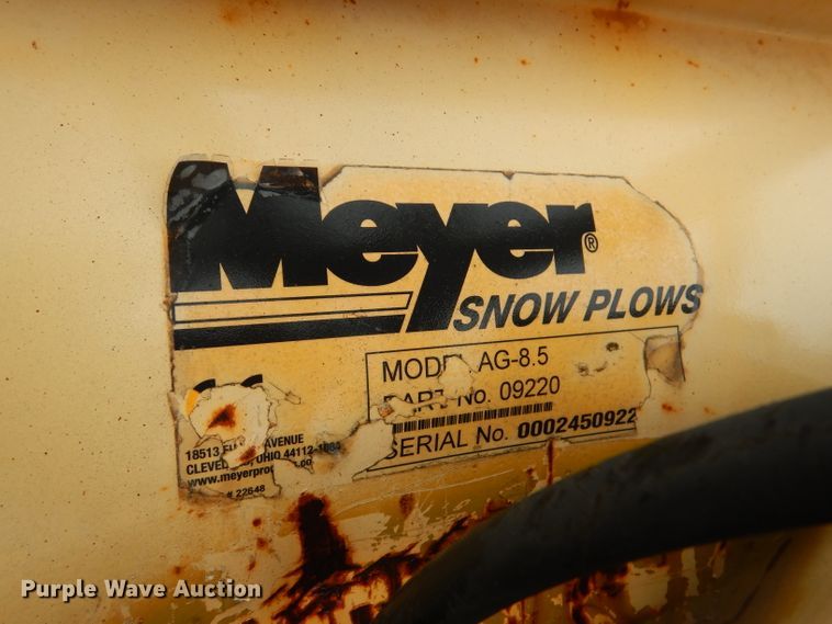 image for item DL2804 Meyer AG-8.5 snow plow