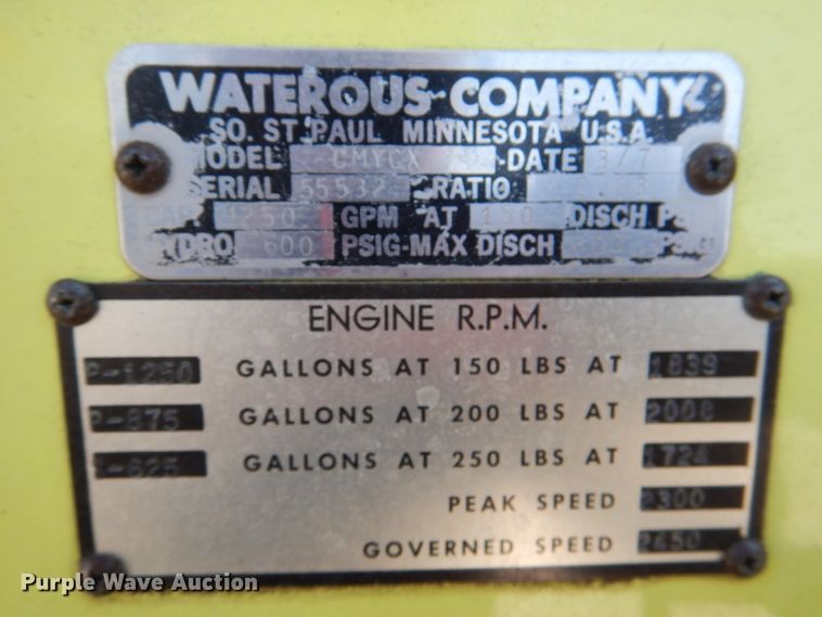 image for item DL2913 1979 Seagrave WB24068  pumper fire truck