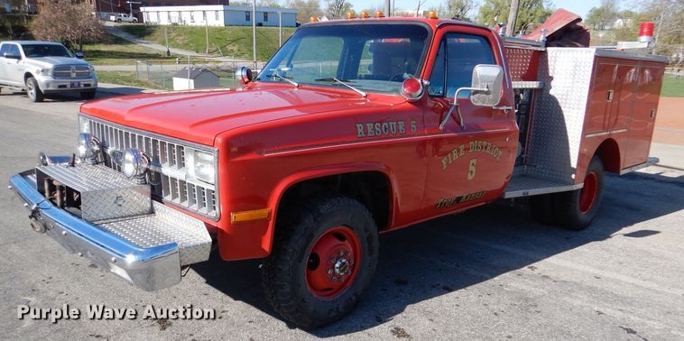 image for item DL2916 1981 Chevrolet K30  fire truck