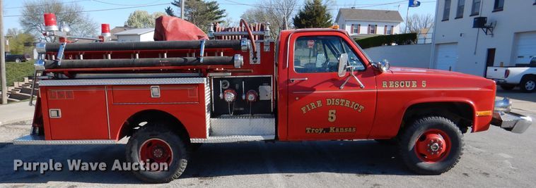 image for item DL2916 1981 Chevrolet K30  fire truck