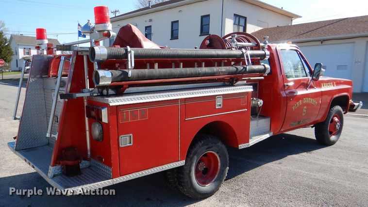 image for item DL2916 1981 Chevrolet K30  fire truck