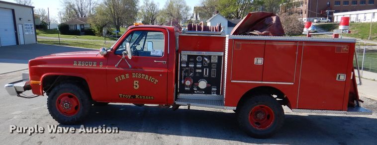 image for item DL2916 1981 Chevrolet K30  fire truck