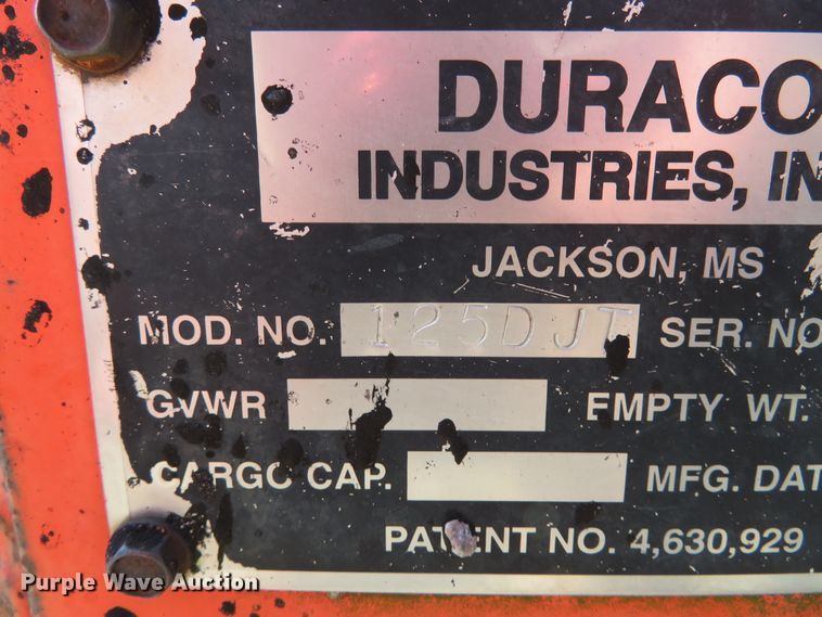 image for item DN5760 2005 Duraco 125DJT  DuraPatcher pot hole patcher