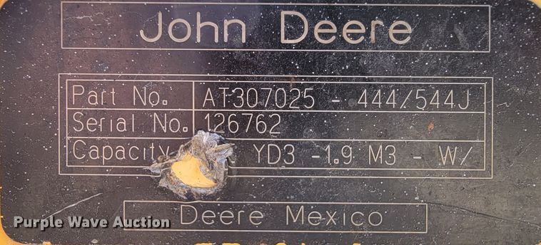 image for item FL9201 2005 John Deere 444J  wheel loader