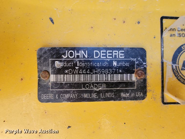 image for item FL9201 2005 John Deere 444J  wheel loader