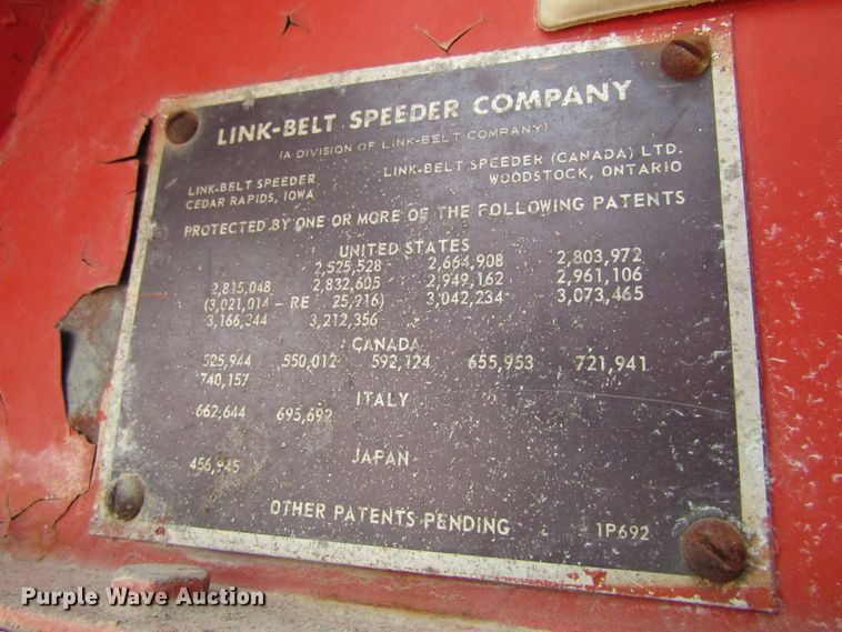 image for item GC9905 1968 Link Belt LS78  crane