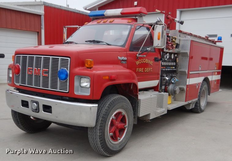 image for item HE9619 1993 GMC TopKick C5500  pumper fire truck