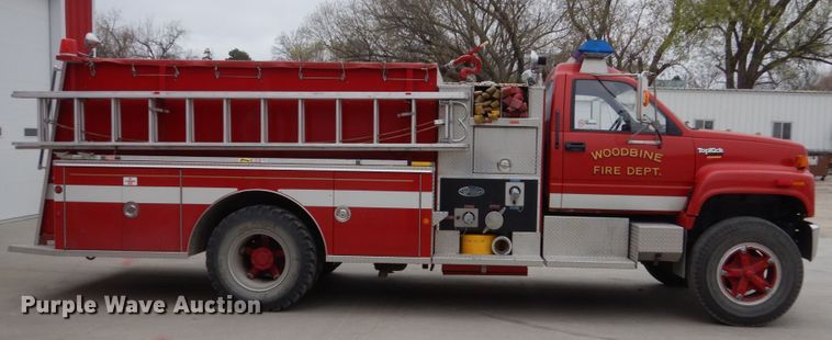 image for item HE9619 1993 GMC TopKick C5500  pumper fire truck