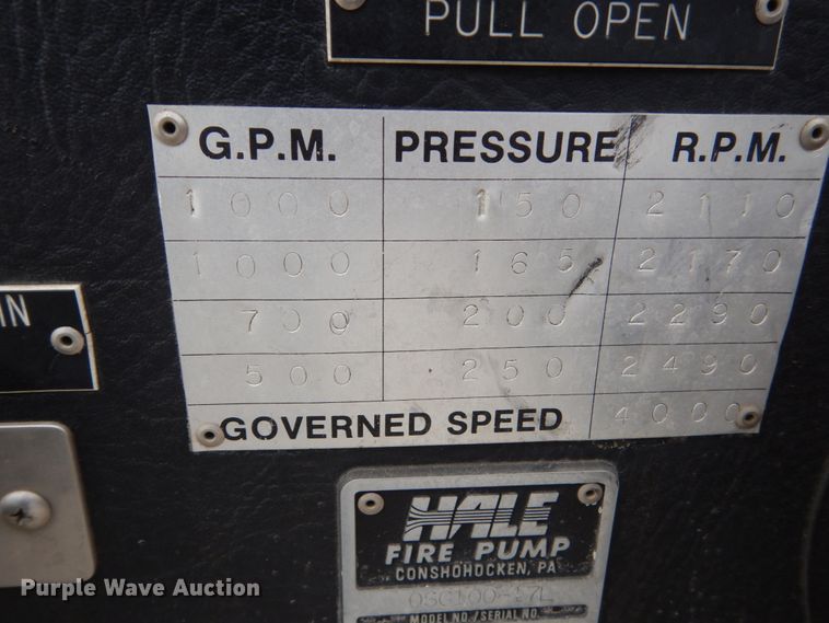 image for item HE9619 1993 GMC TopKick C5500  pumper fire truck