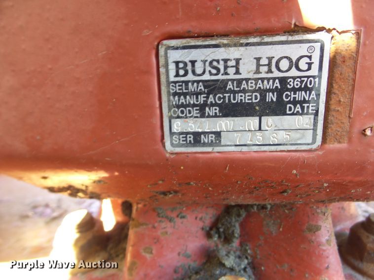 image for item HF9887 2004 Bush Hog  rotary mower