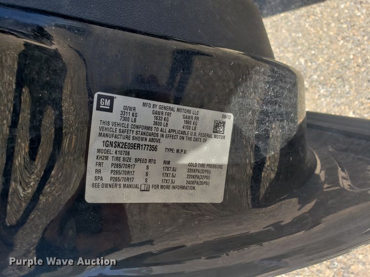 image for item HO9365 2014 Chevrolet Tahoe Police  SUV