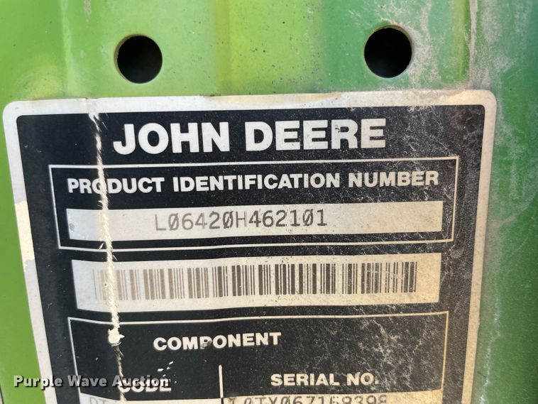 image for item II9358 John Deere 6420  tractor