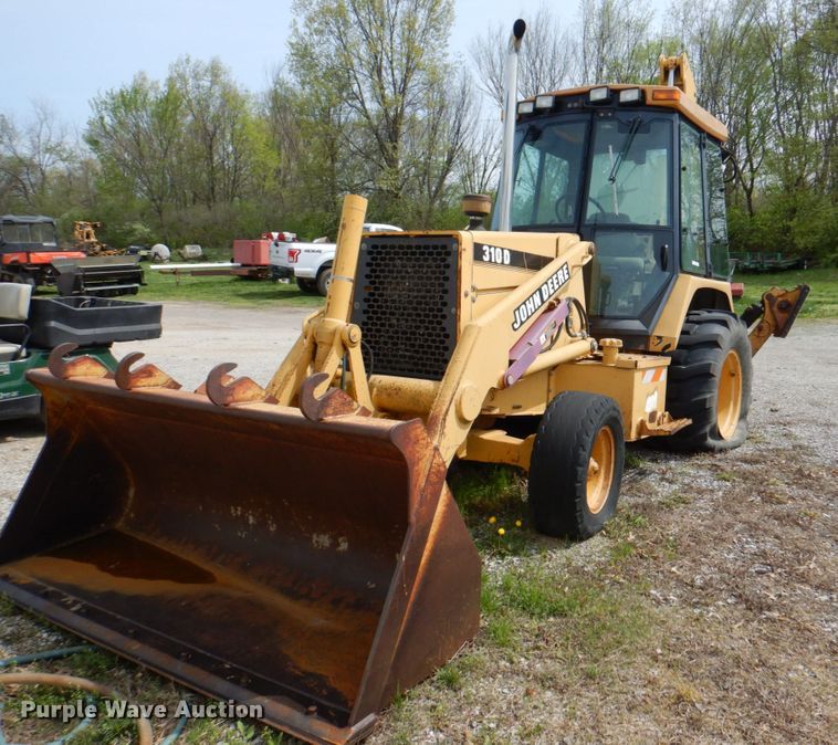 image for item II9972 1995 John Deere 310D  tractor loader backhoe