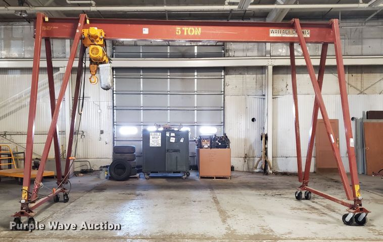 image for item IL9071 2012 Wallace Cranes 5T19-20AC A-frame hoist