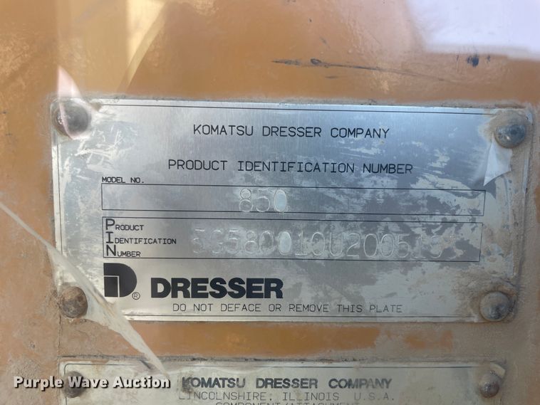 image for item IR9755 Dresser 850  motor grader