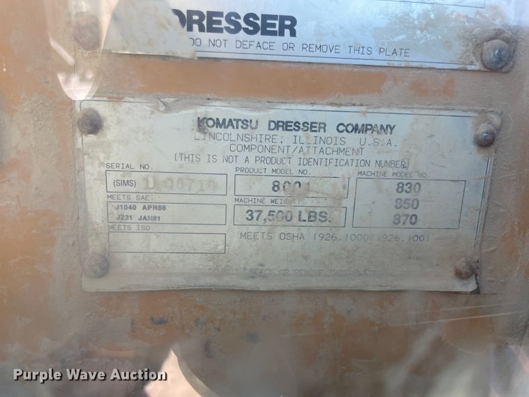 image for item IR9755 Dresser 850  motor grader