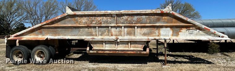 image for item IR9767 1974 Load King  bottom dump trailer