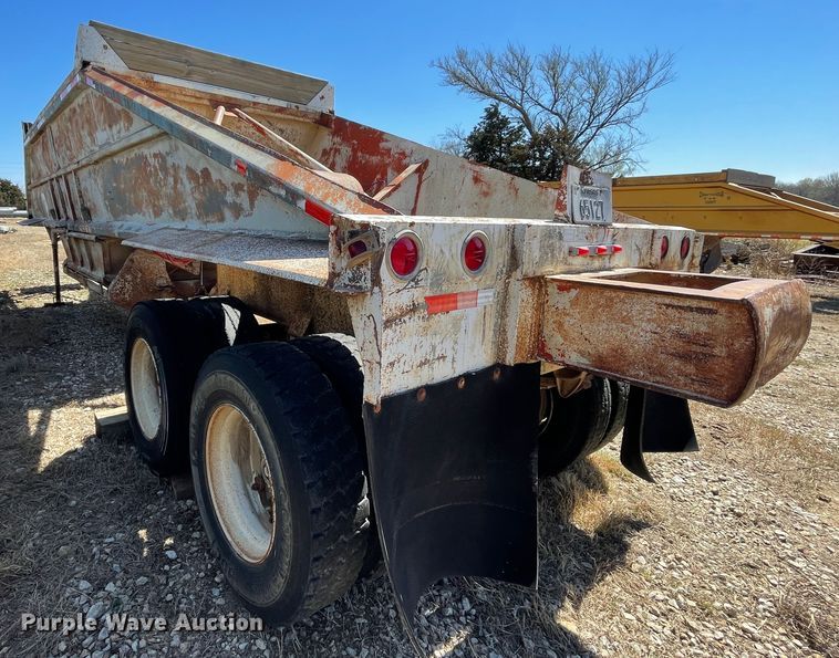 image for item IR9767 1974 Load King  bottom dump trailer