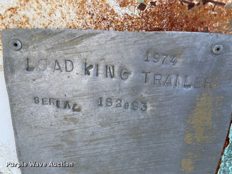 image for item IR9767 1974 Load King  bottom dump trailer