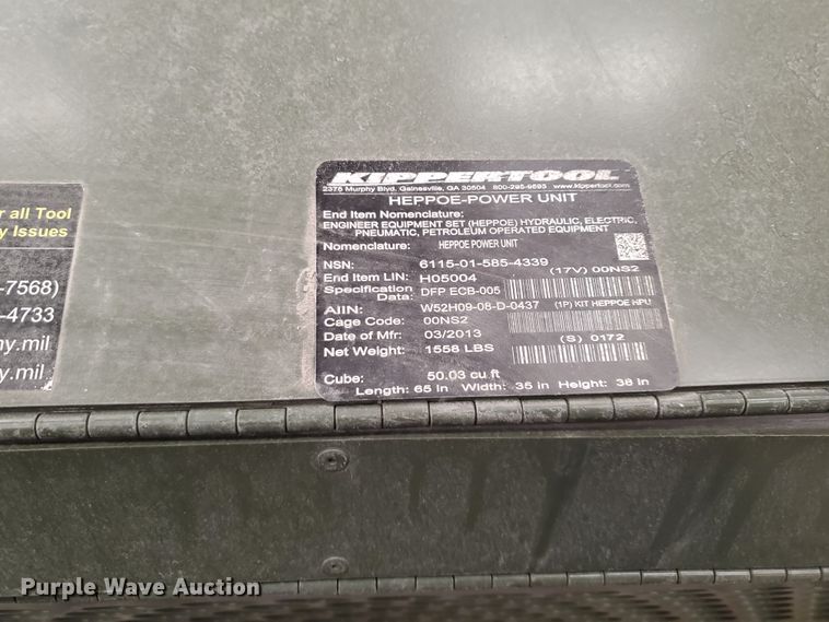 image for item IX9078 2013 Kippertool HEPPOE emergency kit