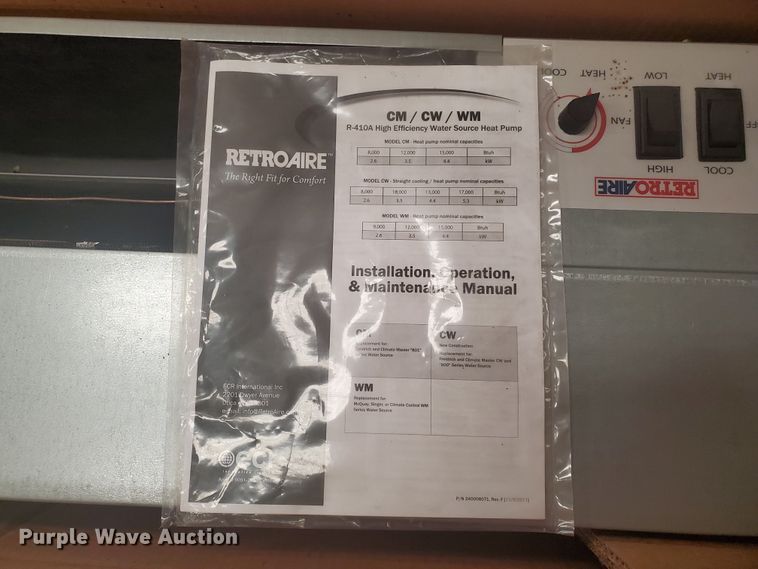 image for item IX9081 (2) RetroAire CM heat pumps