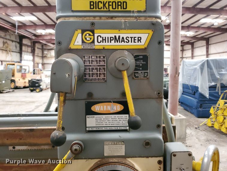 image for item IX9115 1974 Giddings & Lewis Bickford Chipmaster radial drill