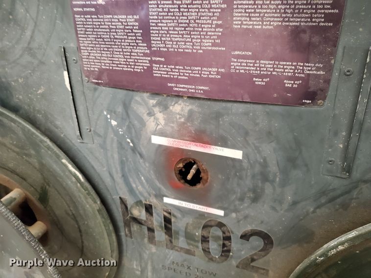 image for item IX9136 Davey  air compressor