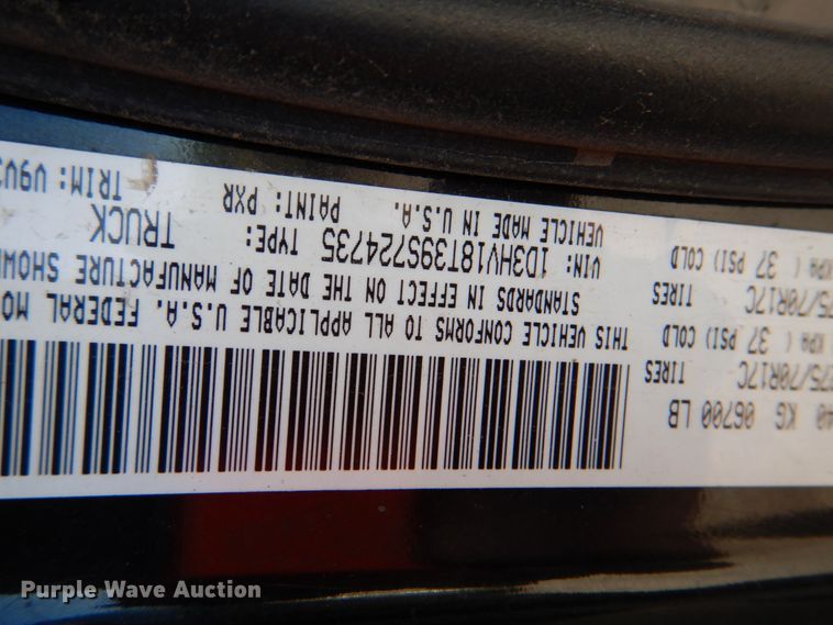 image for item IY9467 2009 Dodge Ram 1500  Quad Cab pickup truck