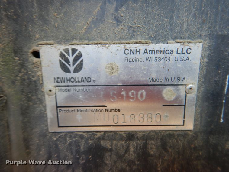 image for item IY9470 New Holland LS190  skid steer loader