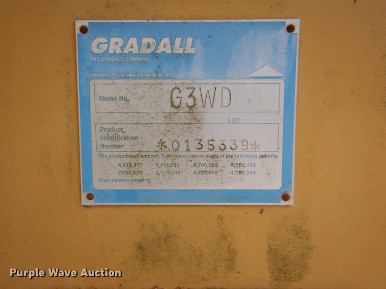 image for item IY9474 Gradall G3WD  wheeled excavator