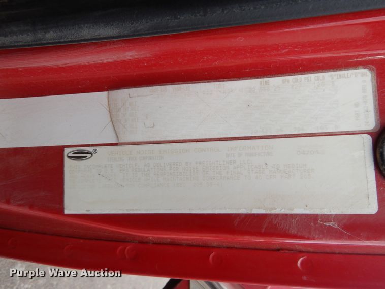 image for item IY9572 2005 Sterling L-Line  dump truck