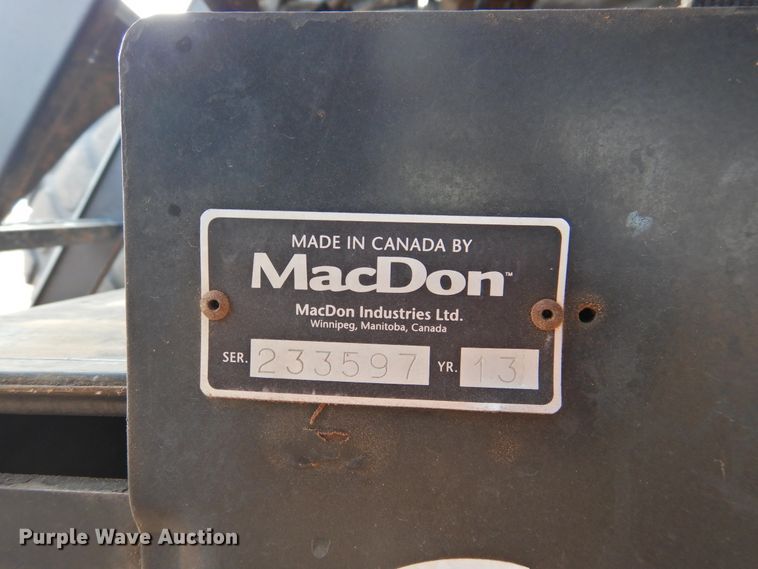image for item DJ8381 2013 MacDon M205  windrower