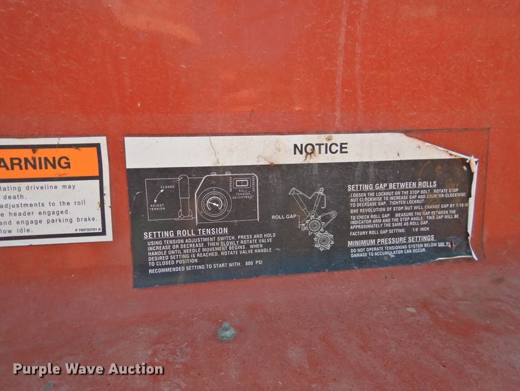 image for item DJ8428 2008 Massey-Ferguson 9635  windrower