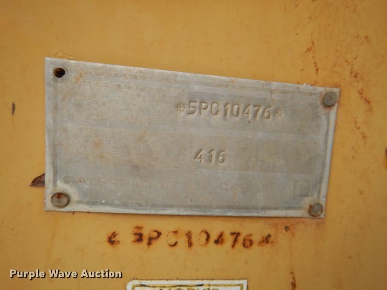 image for item DL2891 1990 Caterpillar 416  backhoe