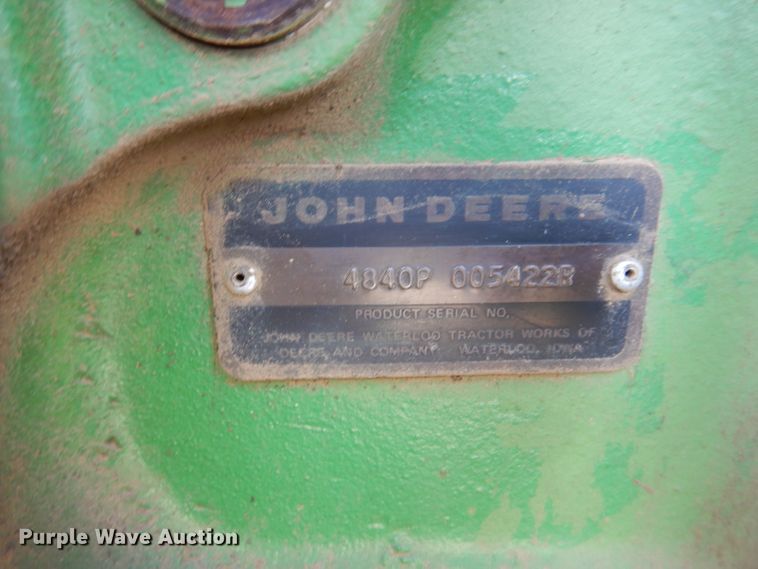 image for item DL2936 1979 John Deere 4840  tractor