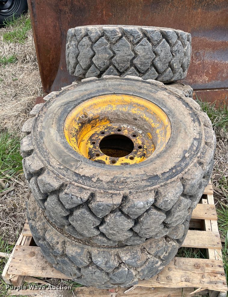 image for item II9393 (4) 12x16.5 tires and wheels