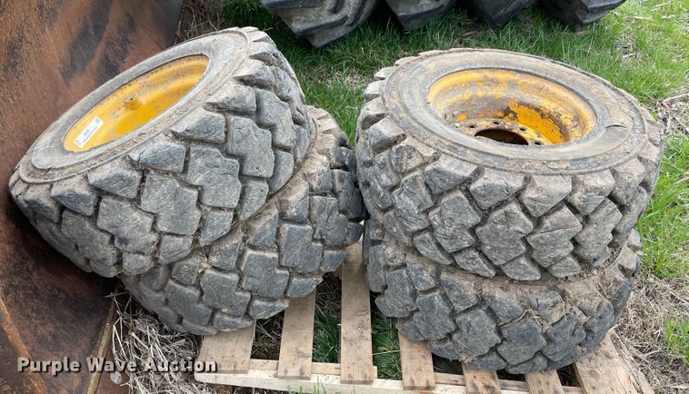 image for item II9393 (4) 12x16.5 tires and wheels