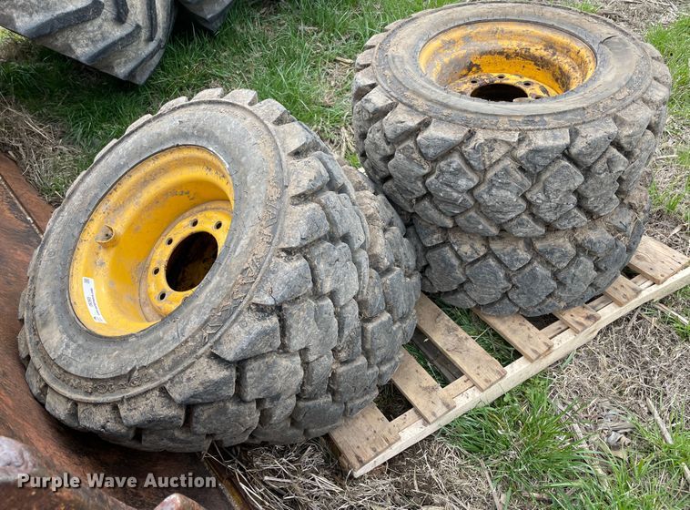 image for item II9393 (4) 12x16.5 tires and wheels