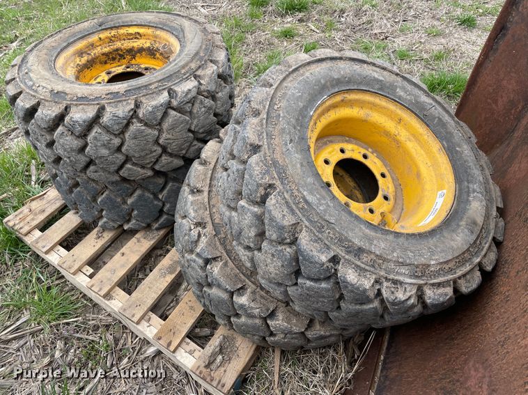 image for item II9393 (4) 12x16.5 tires and wheels