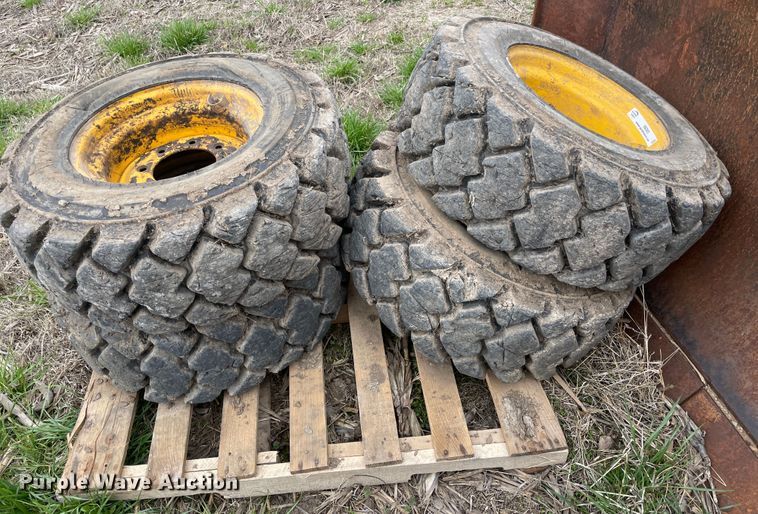 image for item II9393 (4) 12x16.5 tires and wheels
