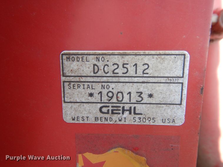 image for item IP9146 Gehl DC2512  disc mower
