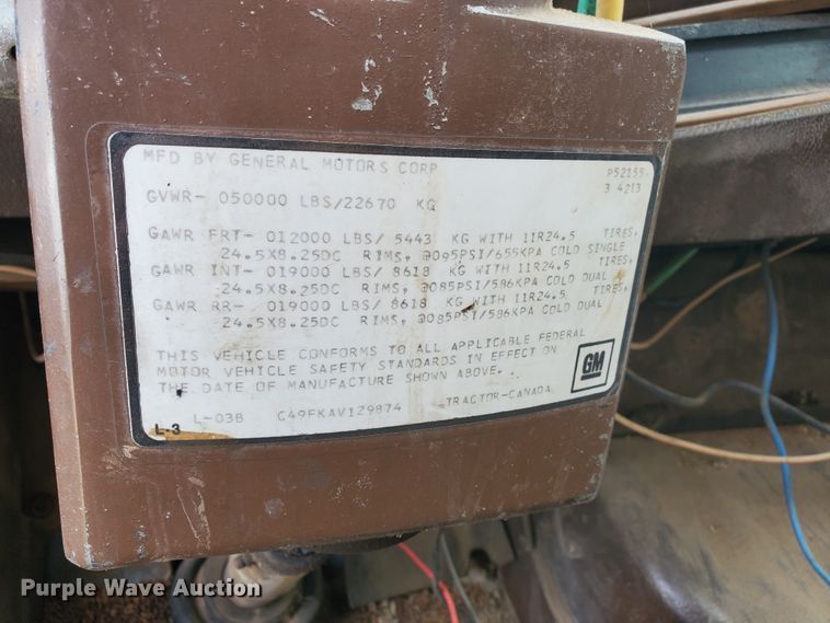 image for item IX9229 1980 Chevrolet Bison  grain truck