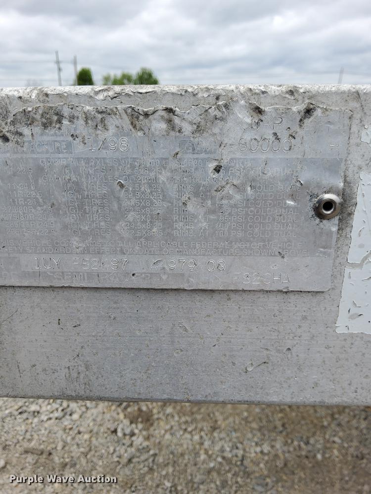 image for item DJ0432 1998 Utility flatbed trailer