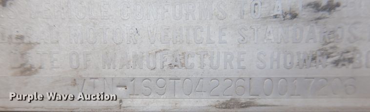 image for item DJ1179 1990 Stainless  tank trailer