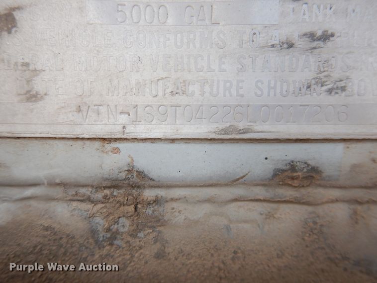 image for item DJ1179 1990 Stainless  tank trailer