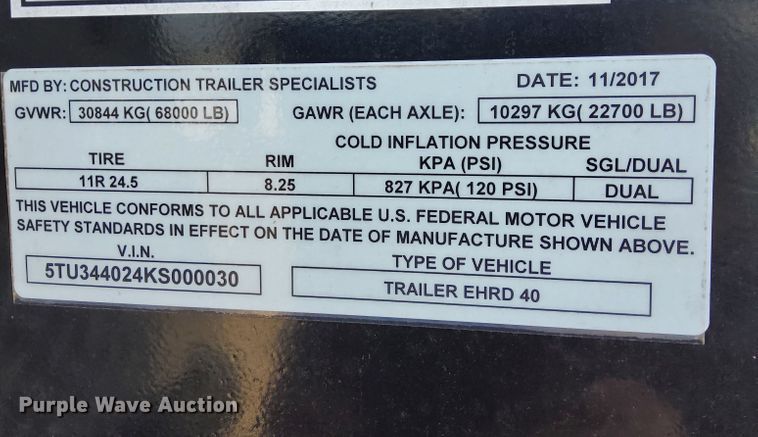 image for item FL9171 2019 Scrap Master EHRD40 end dump trailer