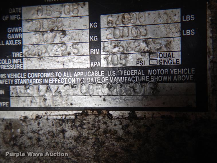 image for item HR9135 2009 J-Mark live bottom trailer