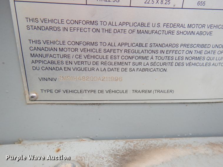 image for item HR9137 2013 Mertz 101893543 sand silo trailer