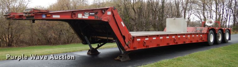 image for item HR9187 1990 Load King 403DFP  lowboy equipment trailer